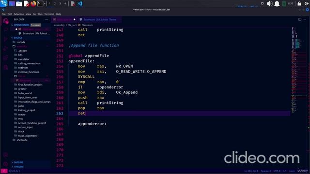 23.004 Opening and Writing File in Assembly