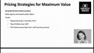 20 - Pricing Strategies for Maximum Value