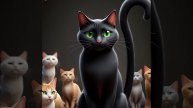 ТАДУ КОЯНЬИ      КОРЕЙСКАЯ КОШКА ДЕМОН, НА ХВОСТЕ НЕСЕТ ДУШУ УМЕРШЕГО