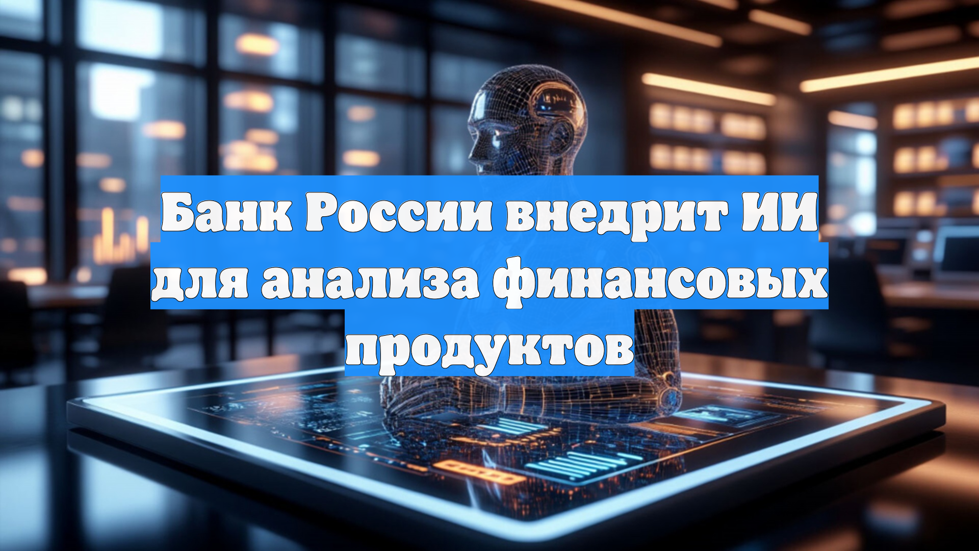 Банк России внедрит ИИ для анализа финансовых продуктов
