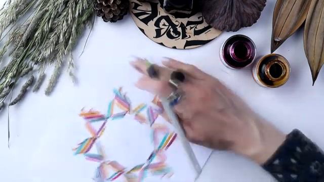 Каллиграфия Pilot Parallel Pen практика, узор