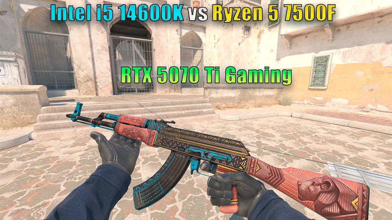 Core i5 14600K vs AMD Ryzen 5 7500F + RTX 5070 Ti - cs2