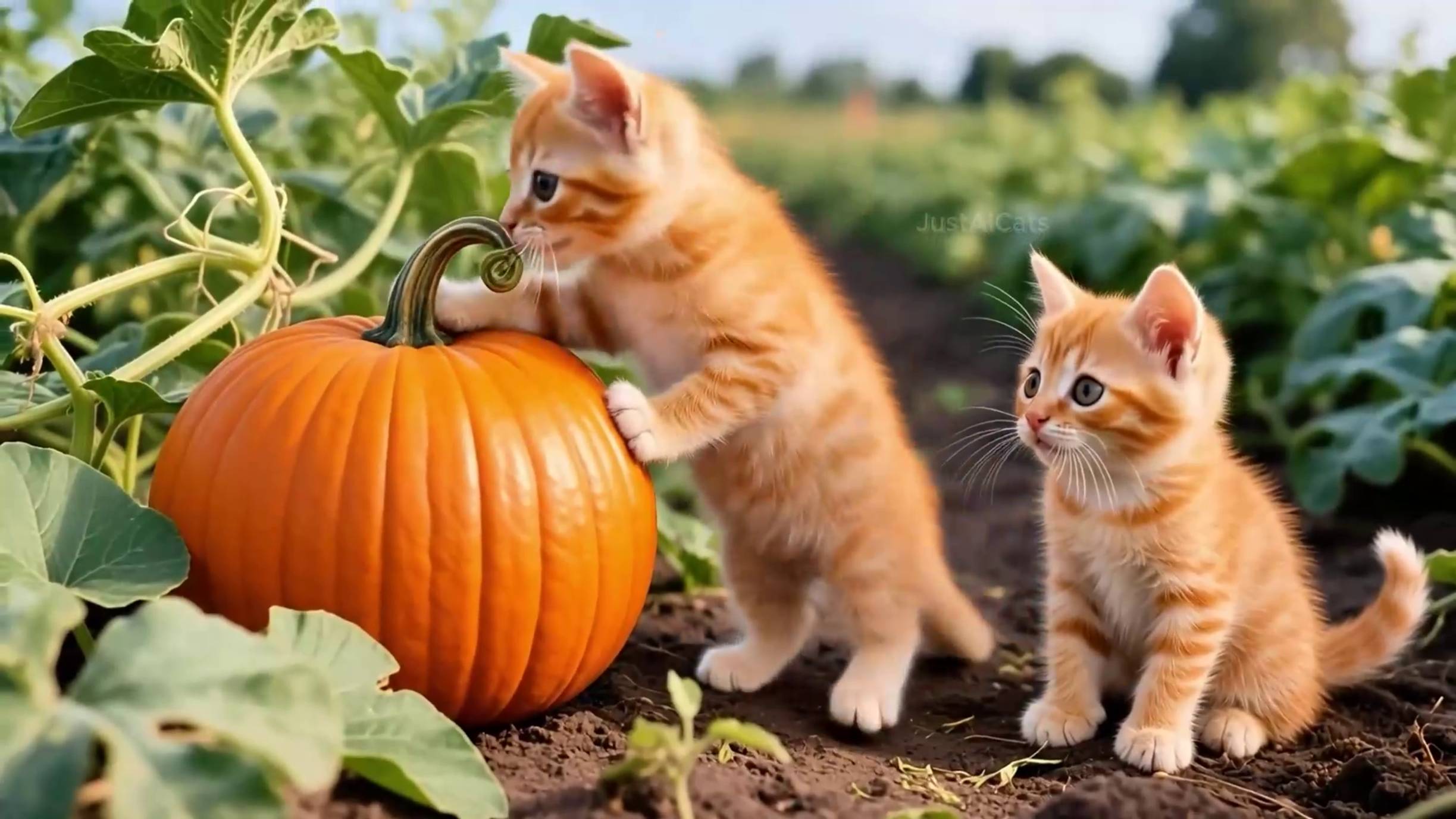 Котики готовятся к Хэллоуину