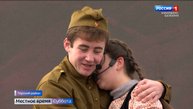 На Курпских высотах состоялась премьера спектакля «Русский солдат»