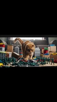 Батл: Котзилла против Города 🦖 Он разрушил все! (Хэллоуин) | Cat-zilla #shorts #halloween