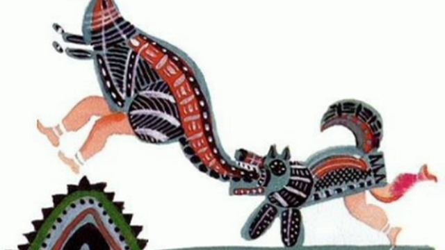 Собака и кенгуру. /малышам/. Австралиская сказка.