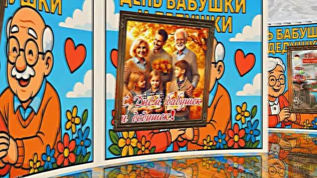 С Днём Бабушек и Дедушек 1! Праздничное поздравление С Днём Бабушек и Дедушек!