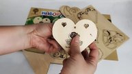 Сборная деревянная модель "Сердечки", компания "Чудо-Дерево"
