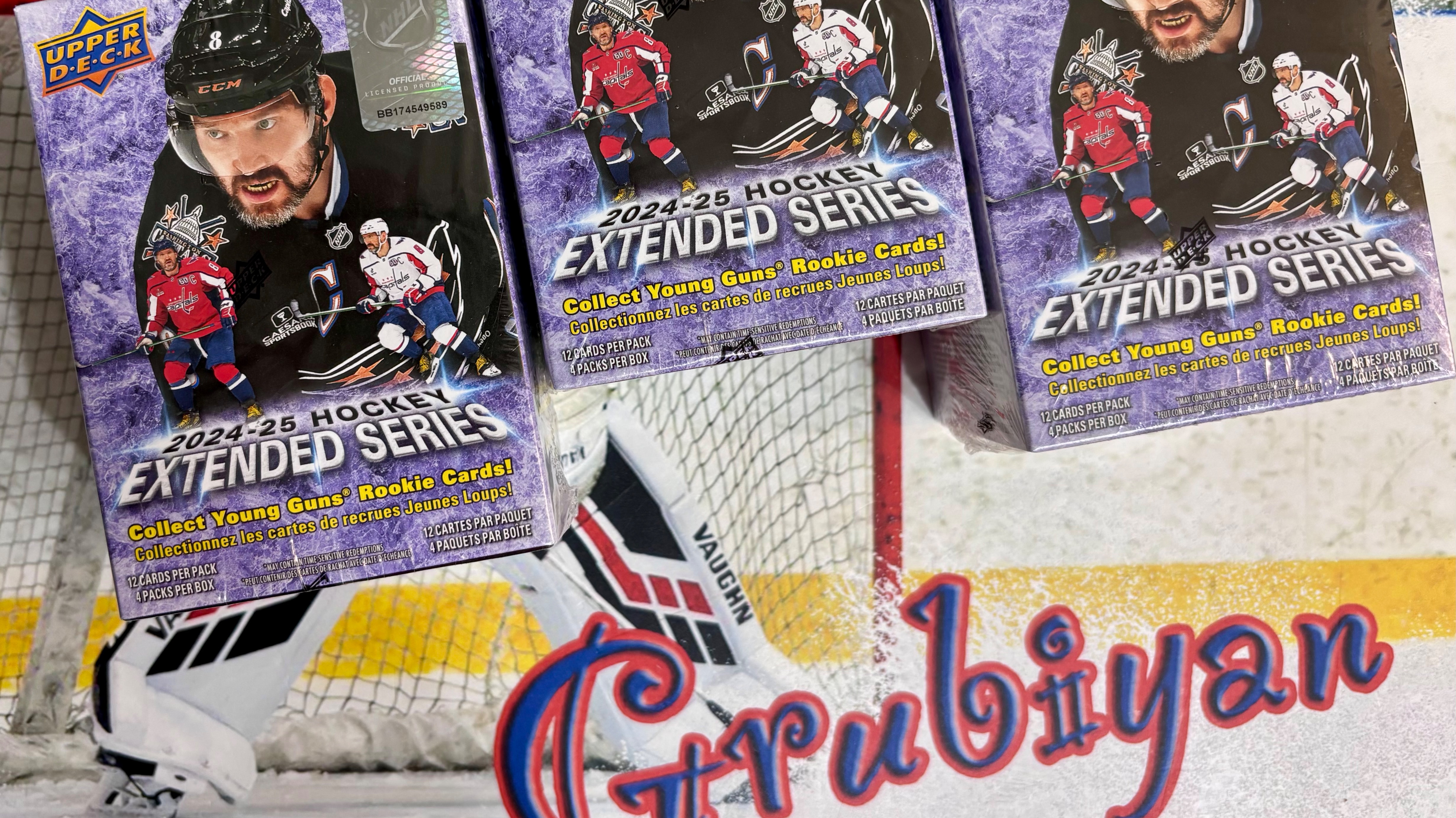 Бокс-брейк 3 Blaster бокса 2024/25 Upper Deck Hockey Extended Series. Аукцион №2