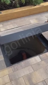 Люк под тротуарную плитку скрытый Проспект 800х800