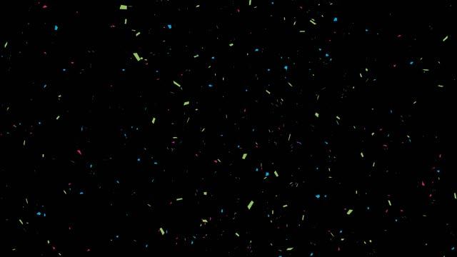 футаж - Взрывное Конфети HD