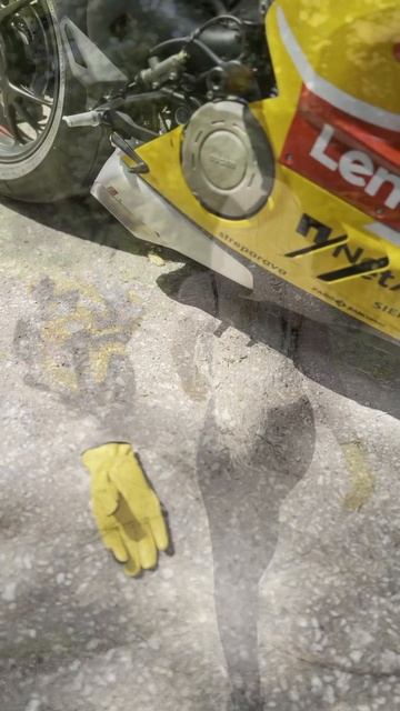 Катя Алмаз на желтом Дукати Панигале Пекко Багная