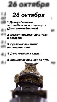 26 октября какие праздники сегодня #врек #вленту #популярное #праздник #празднуетпланета #октябрь