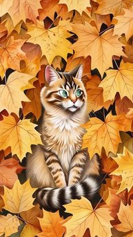 Осенний котик