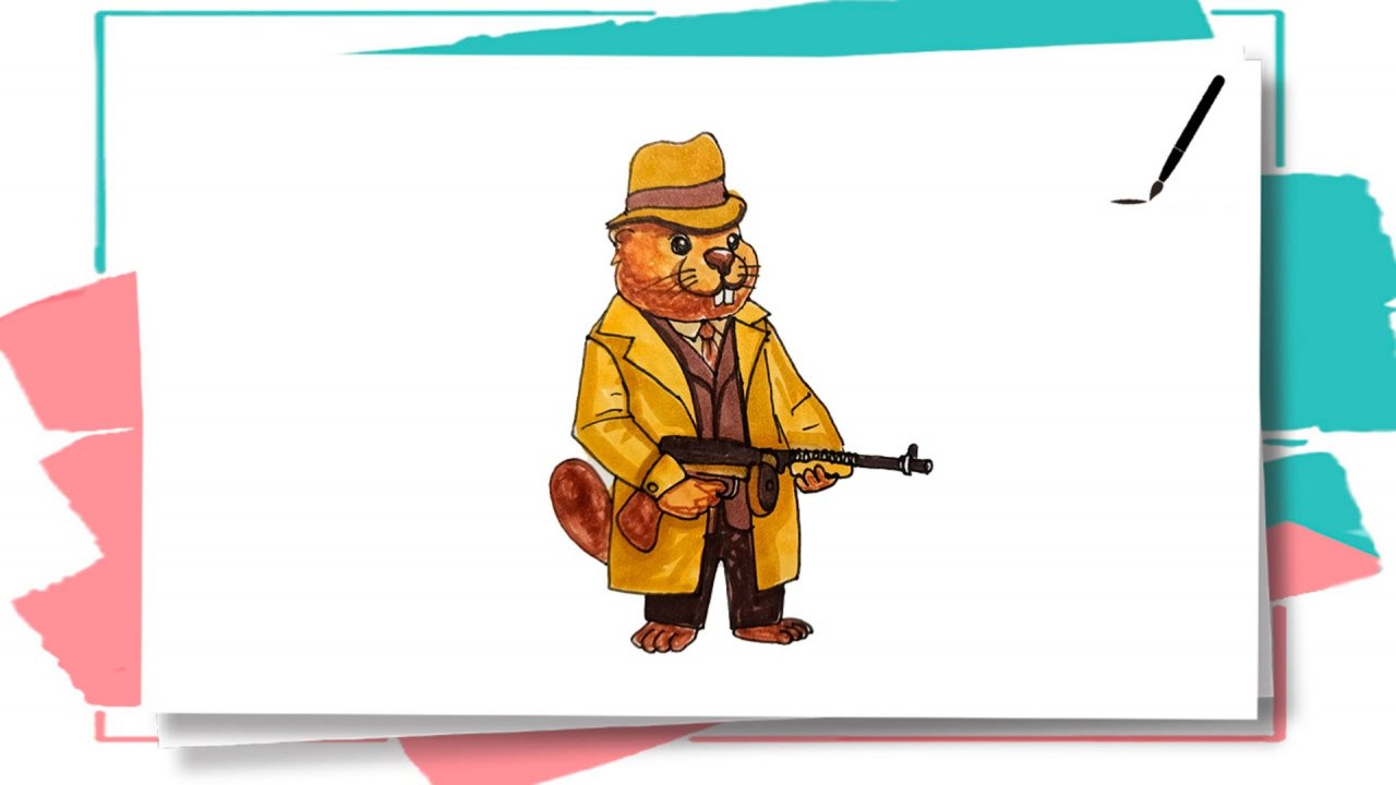 Как нарисовать мем Бобрито Бандито