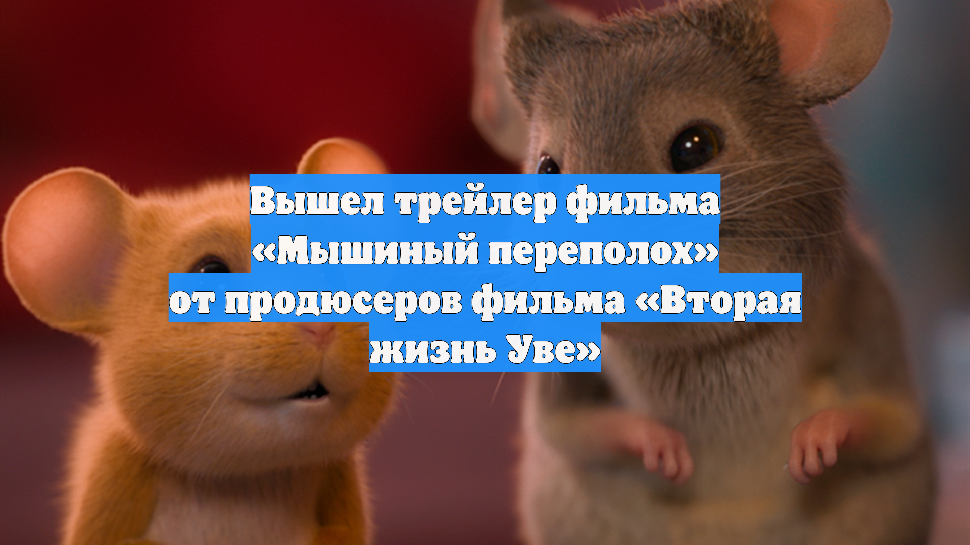 Вышел трейлер фильма «Мышиный переполох» от продюсеров фильма «Вторая жизнь Уве»