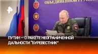 Испытания ракеты "Буревестник" завершены, заявил Путин