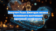 Депутат Рады Дмитрук назвал Зеленского настоящей причиной конфликта