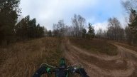 квадроцикл эндуро осенний лес