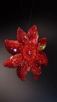 Подвесное украшение Солнце красное