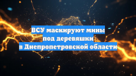 ВСУ маскируют мины под деревяшки в Днепропетровской области