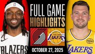 Лейкерс — Портленд NBA сезон 25/26 | 27.10.2025 Прямая трансляция