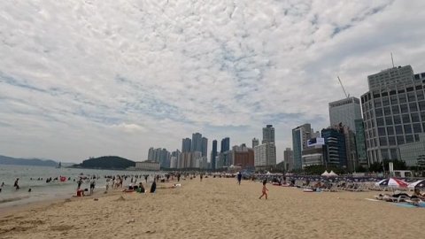 Пляж Хэундэ города Пусан
