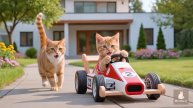 Как котику машинку сделали