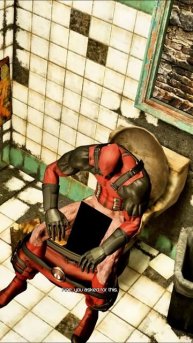 Deadpool Take A Toilet #Shorts #Deadpool #Toilet #Nsync #ByeByeBye #Bye
