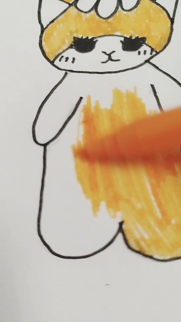 делаем поделку котика из бумаги ♥️🐱.