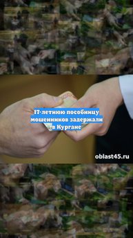 17-летнюю пособницу мошенников задержали в Кургане