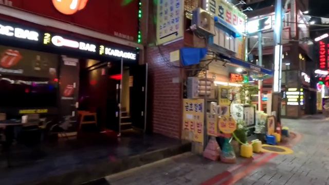 Ночная прогулка по злачному кварталу города Пусан Южная Корея "Техас"