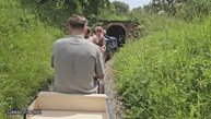 A Train Ride On The Newby Hall Miniature Railway