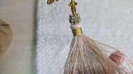 Подвеска-кисть СТЕЛЛА АРКАНЖЕЛА, акрил, текстиль, розовая, 21 см, 685890-50