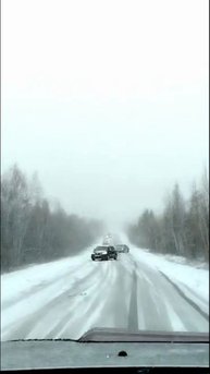 Заносы на трассе Якутска