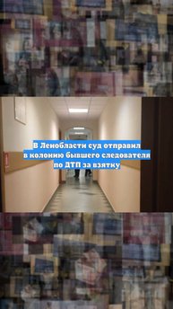 В Ленобласти суд отправил в колонию бывшего следователя по ДТП за взятку