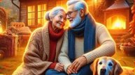 С Днём бабушек и дедушек! 28 октября. Поздравление. Открытка