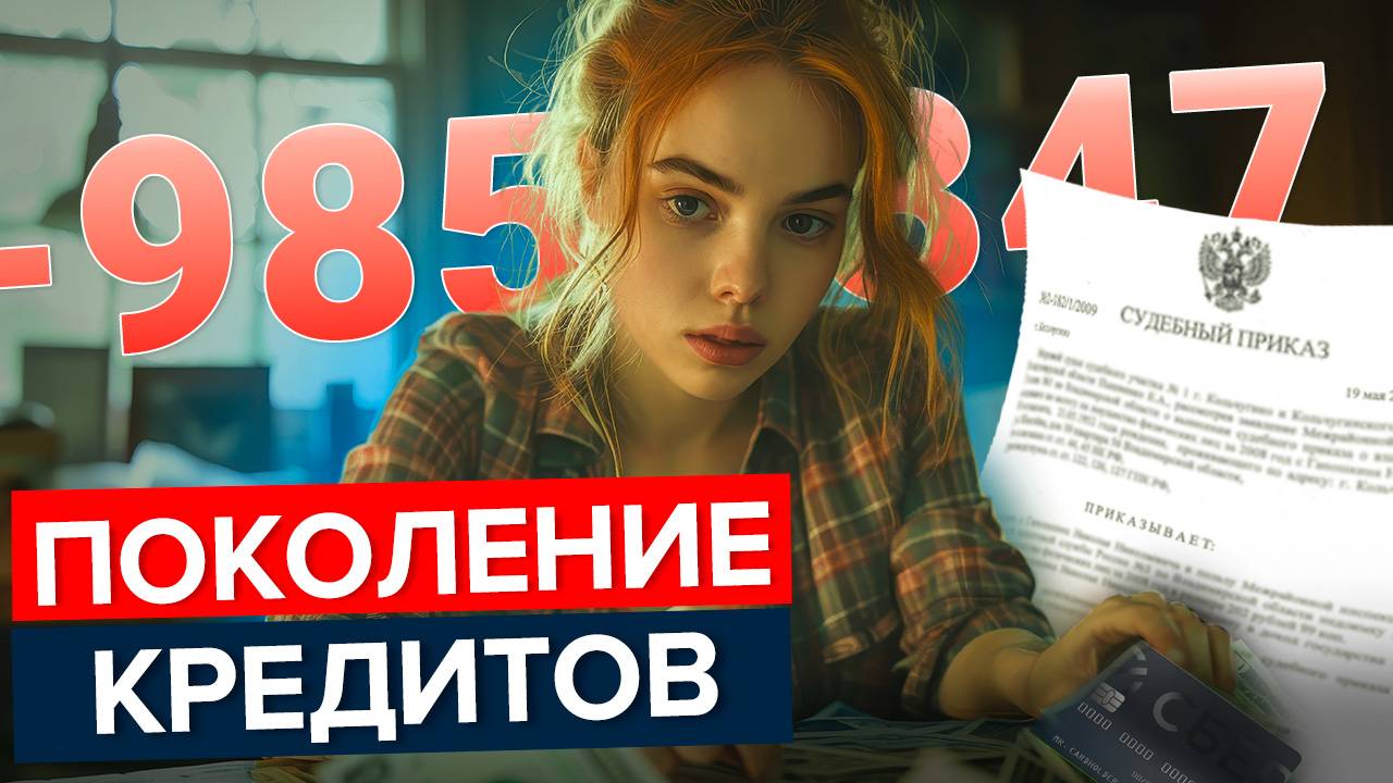МОЛОДЕЖЬ тонет в ДОЛГАХ. Почему банкротство молодеет?