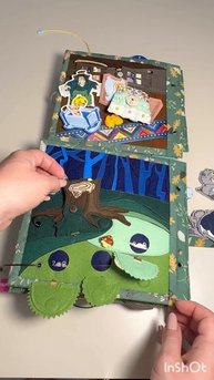 «Глаша и Кикимора» книга из фетра