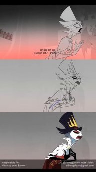 HB ANIMATION STORY BOARD CLEAN UP AND CLEAN UP COLOR #helluvaboss #animaciondigital #animati