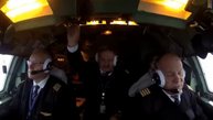 Работа экипажа Ту-154 EW-85748 .