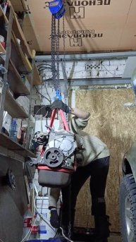 Ручная цепная таль (лебедка) Shtapler в гараж. Грузоподъемность 1 т.