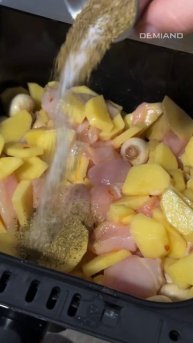 Картофель с курицей и грибами за 30 минут 🤤