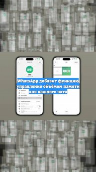 WhatsApp добавит функцию управления объёмом памяти для каждого чата