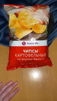СЛАДКАЯ ЖИЗНЬ ОТ СПАРА? SWEET LIFE ЧИПСЫ КАРТОФЕЛЬНЫЕ СО ВКУСОМ БЕКОНА / СНЕКИ ОТ SPAR?НАТУРАЛЬНЫЕ