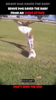 Brave Dog Save Baby From Eagle viralshorts viralytshorts shorts animalshorts ytshorts animal [get-sa
