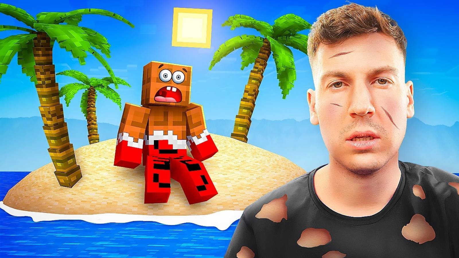 🌴 МЫ ПРОВЕЛИ 7 ДНЕЙ НА ОСТРОВЕ! ЛЁНЯ ЕДВА ВЫЖИЛ! 😱 МАЙНКРАФТ