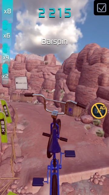 я катался на велосипеде и собрал больше миллион очков