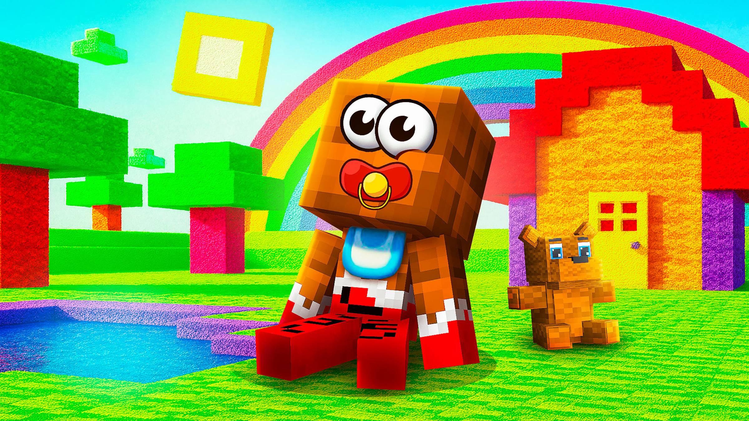 🍼ЛЁНЯ СТАЛ НЕПОСЛУШНЫМ РЕБЁНКОМ!😱 ВСЁ ПРЕВРАТИЛОСЬ В ДЕТСКИЙ САД! МАЙНКРАФТ