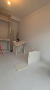 Шкаф распашной с антресолью и столом. Сборка.